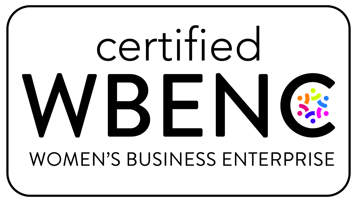 Certified WBENC Women’s Business Enterprise badge for Inspirium Consulting, a project management company offering Agile and Waterfall services.